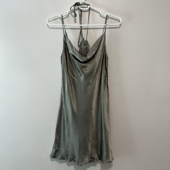 Shona Joy NWT La Lune Lounge Slip Dress in Sage Green Size Small - Picture 2 of 8